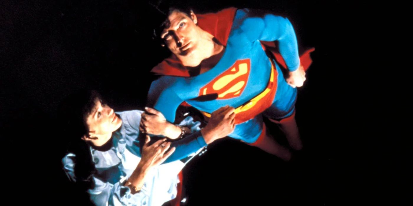 Christopher Reeve in a scene from Superman: The Movie