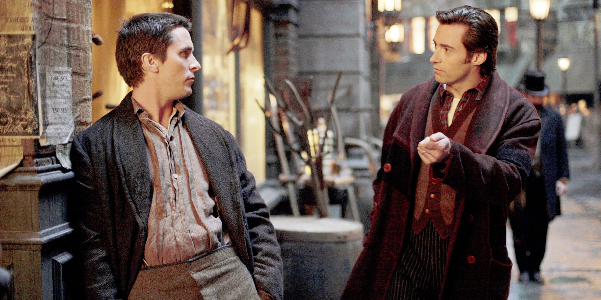 Christian Bale et Hugh Jackman dans The Prestige
