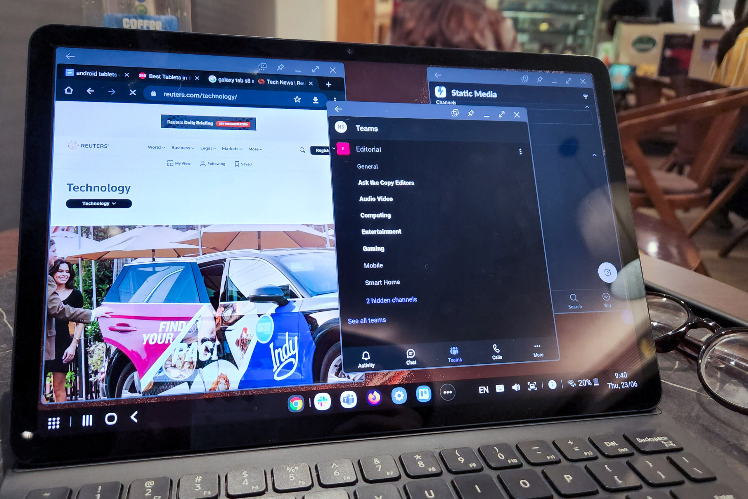 Mode Dex sur le Samsung Galaxy Tab S8.