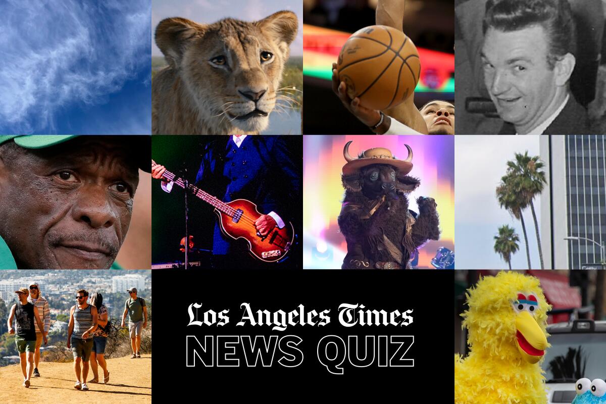 Une collection de photos du quiz d'actualité de cette semaine.