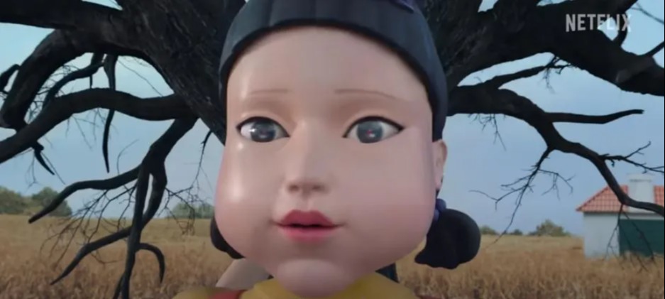 Cela est basé sur un personnage de poupée robotique, Young-hee, de la série