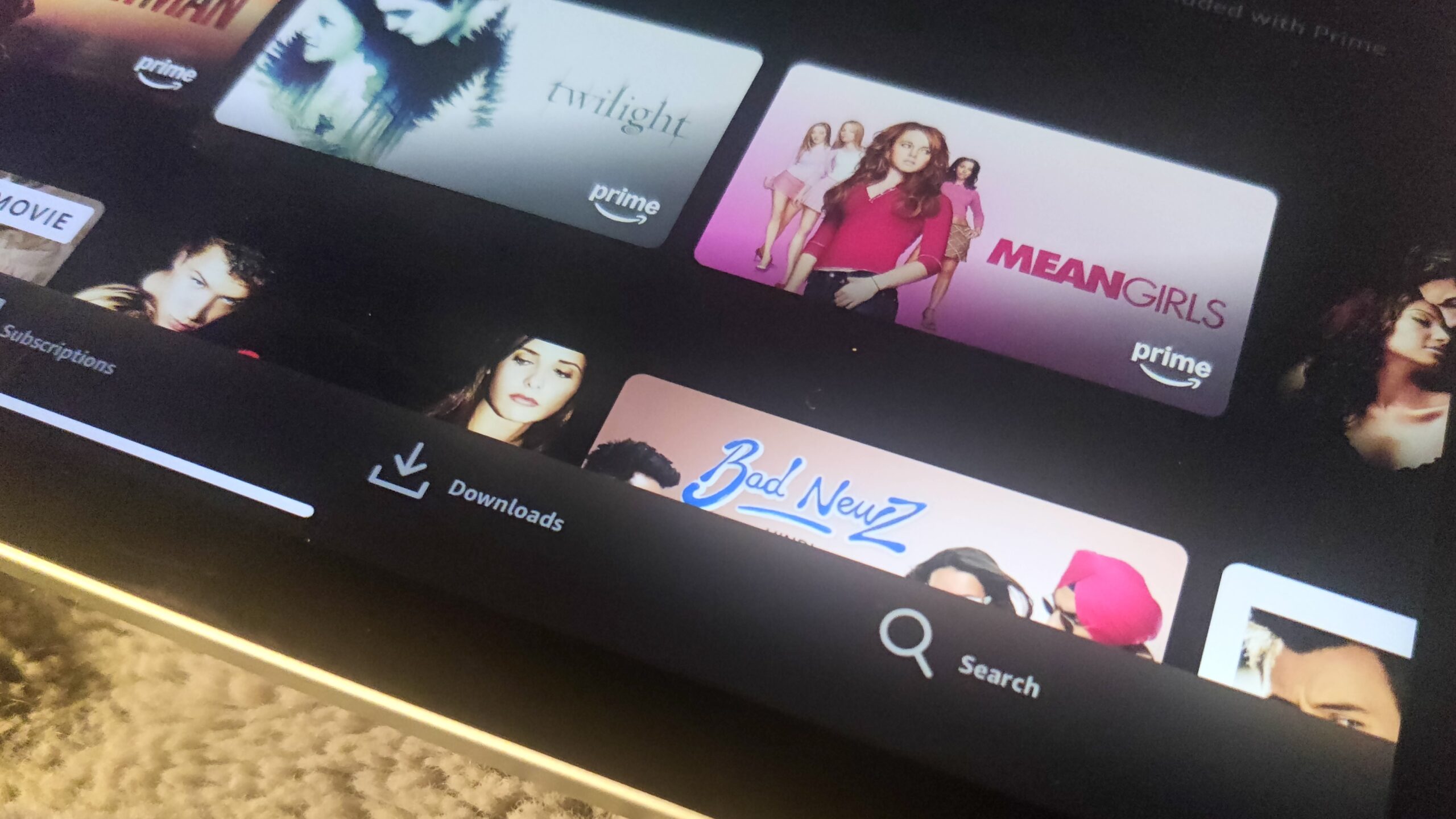 Application Prime Video sur iPad