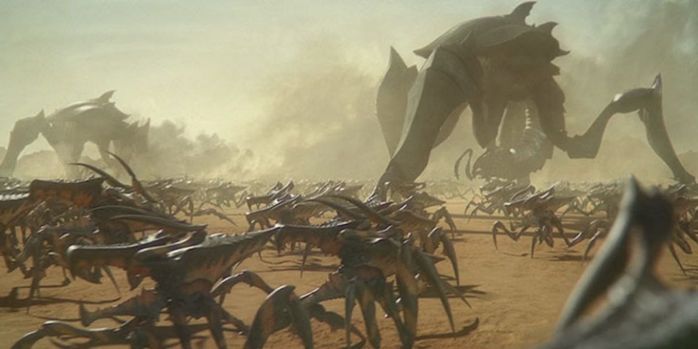 L'armée d'insectes dans Starship Troopers