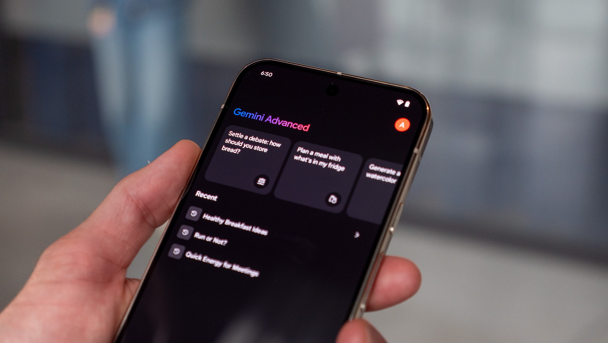 Exécution de Gemini Advanced sur un Google Pixel 9 Pro