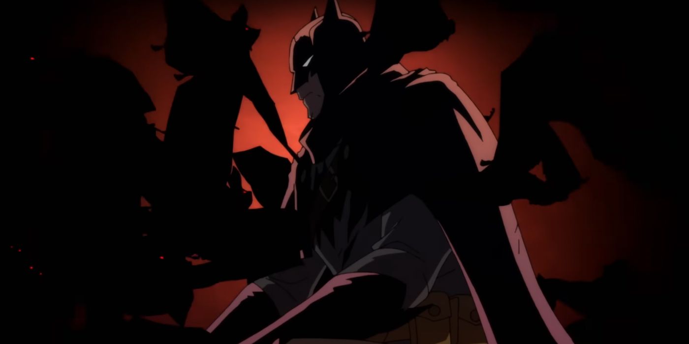 Batman dans l'ombre dans Batman: The Doom That Came To Gotham