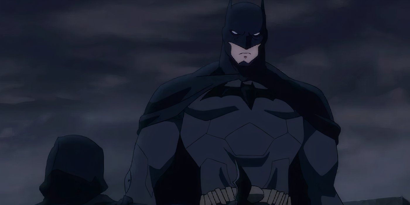 Batman contre des nuages gris dans Batman Vs. Robin