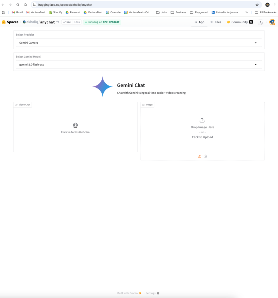 Interface de Gemini Chat