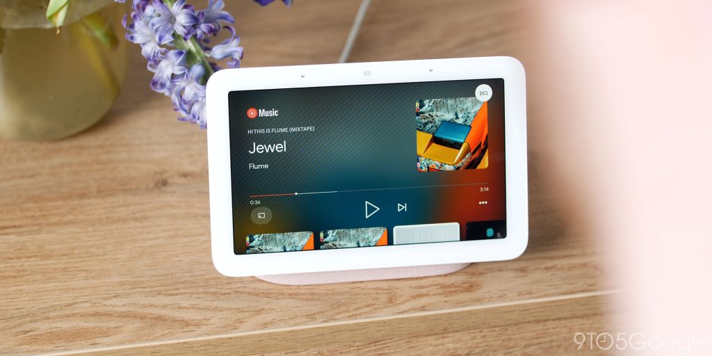 Contrôles YouTube Music sur Nest