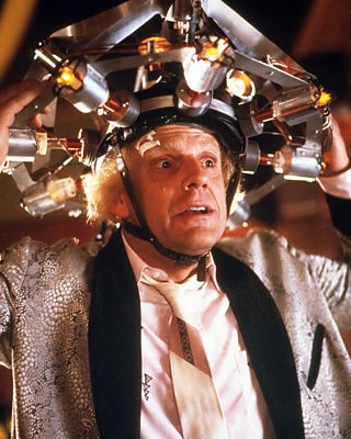 Christopher Lloyd as Doc Brown in Back to the Future
