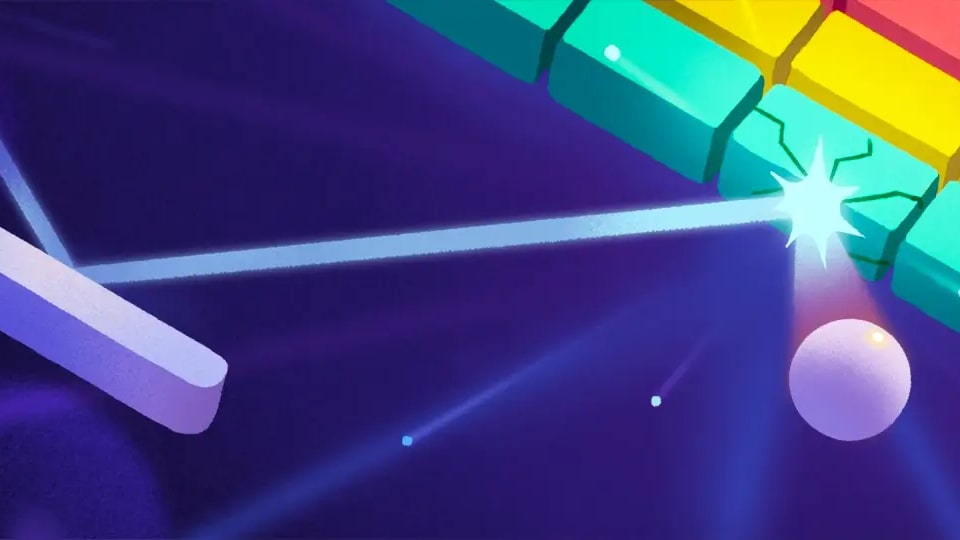 Le jeu Block Breaker intégré dans la recherche Google.