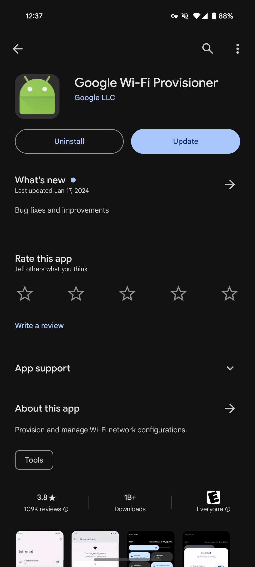 Mises à jour des applications système de Google Play