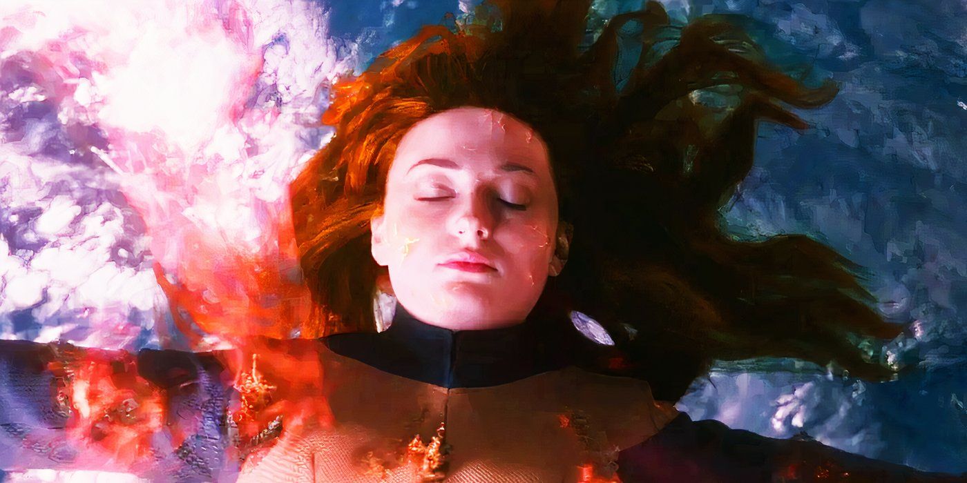Jean Grey flottant dans l'espace dans Dark Phoenix