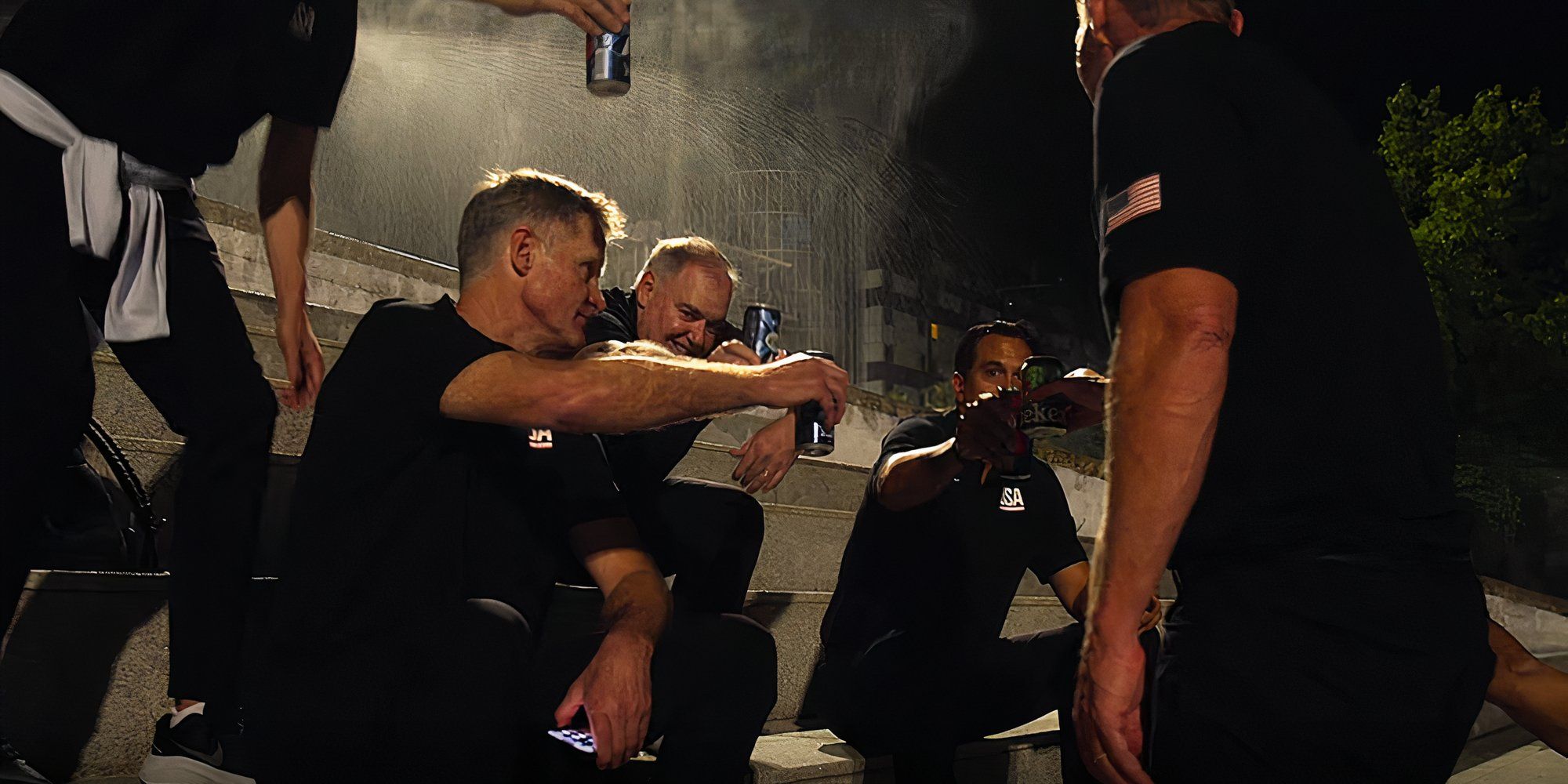 Steve Kerr and Team USA coaches in Netflix Court of Gold