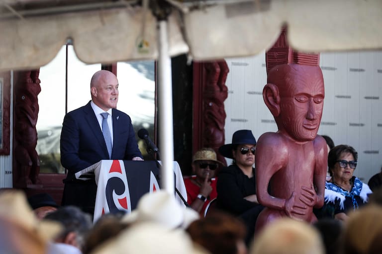 Christopher Luxon at Waitangi Treaty House