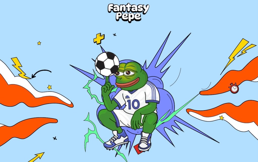Un personnage de Fantasy Pepe tournant un ballon de football