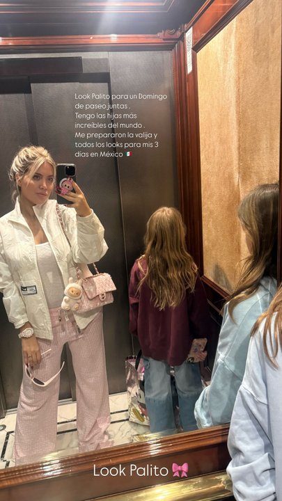 Wanda Nara entourée de ses filles