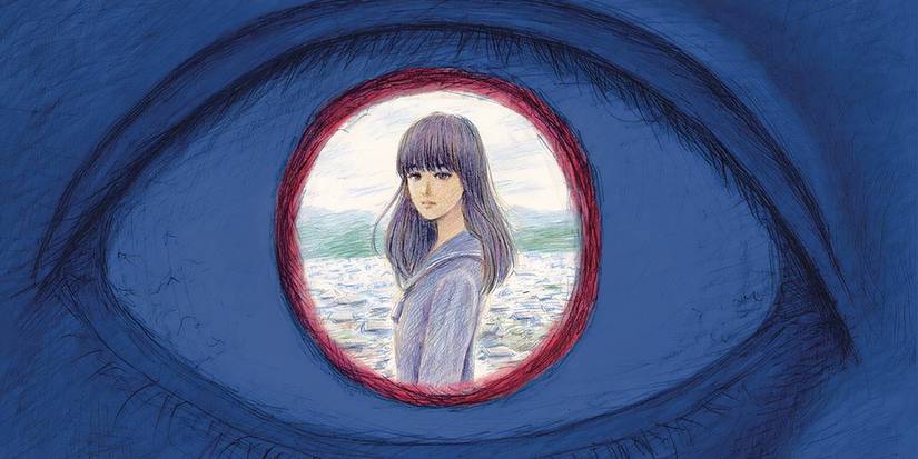 Seiko from Blood on the Tracks being reflected in an eye.