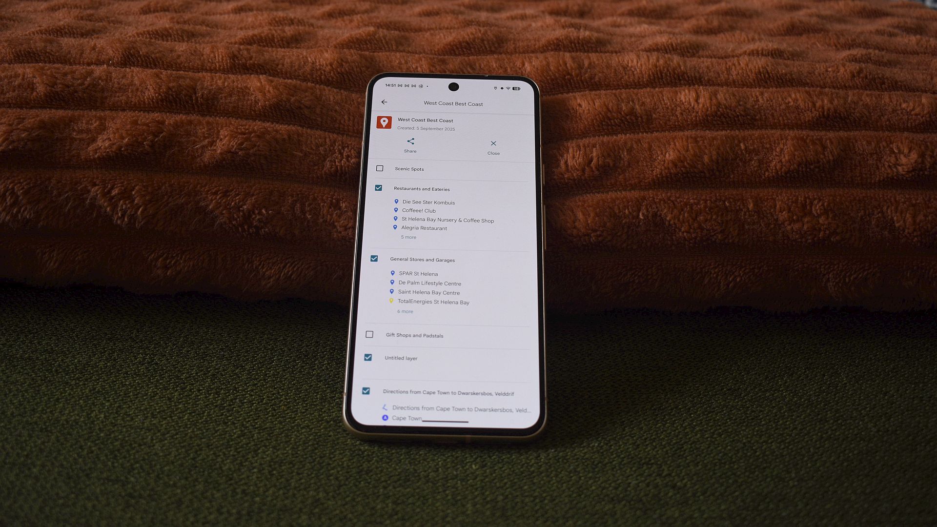 Exemple de carte personnalisée sur Google Maps