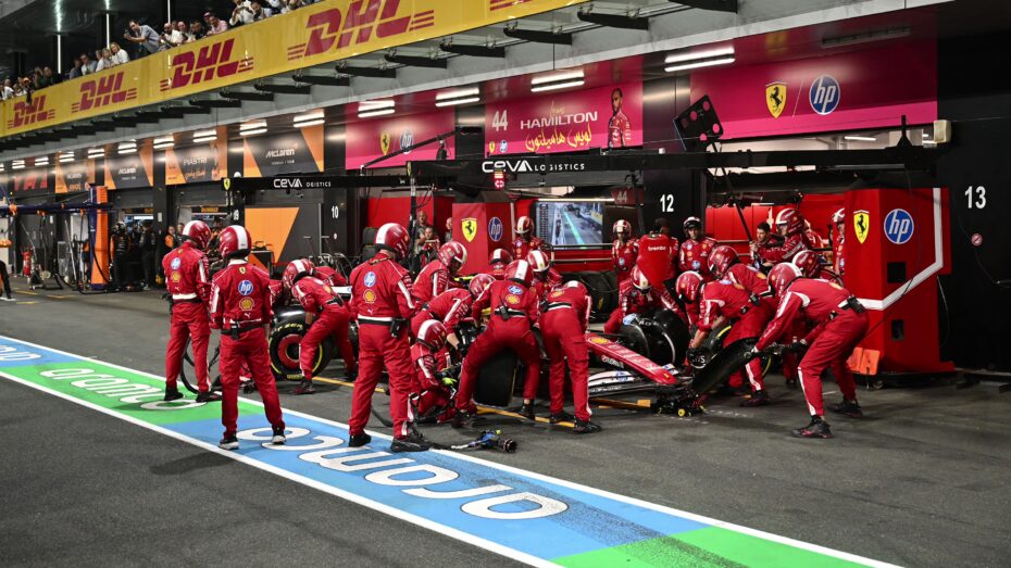 Un arrêt au stand moderne en Formule 1