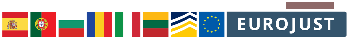 drapeaux Espagne, Portugal, Bulgarie, Roumanie, Italie, Lituanie, Eurojust, Europol