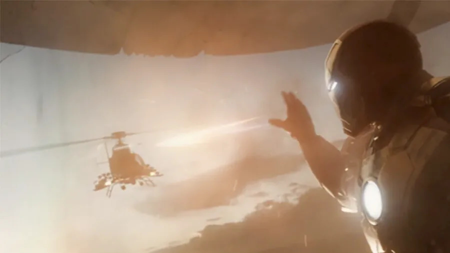 Destruction de la maison dans <em>Iron Man 3</em>