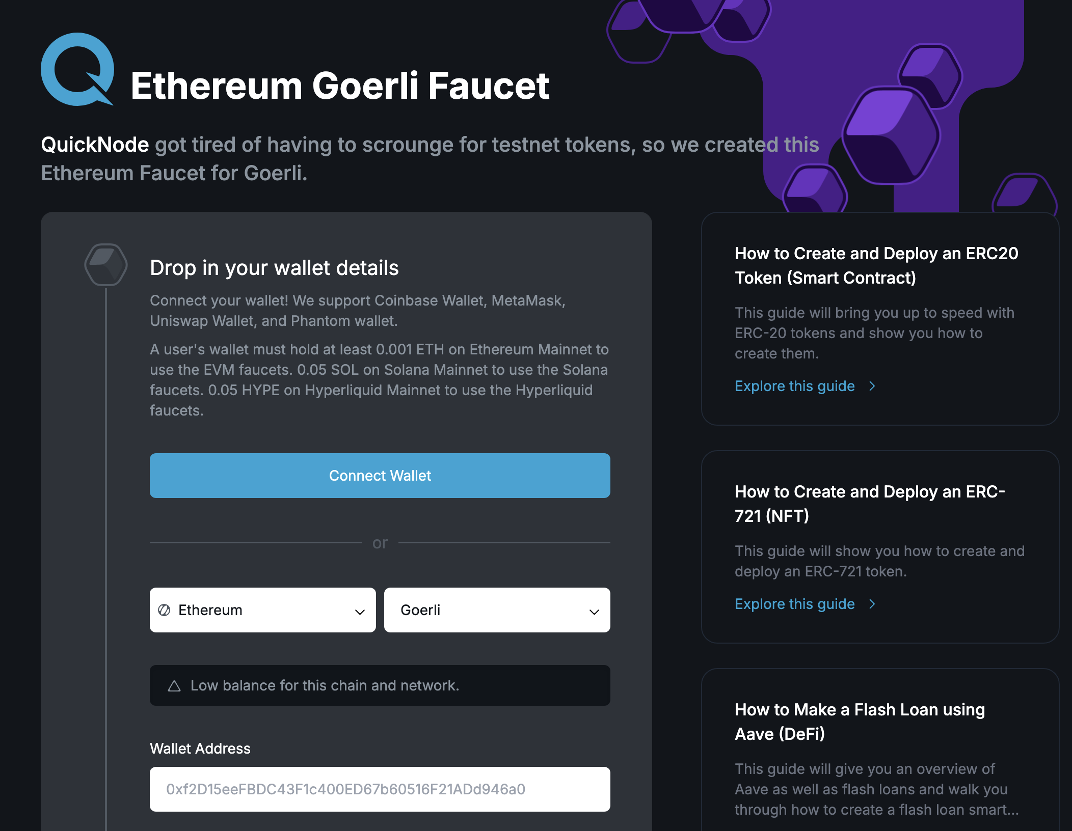 Les faucets testnet comme Goerli permettent aux développeurs d’expérimenter sans risquer d’argent réel.