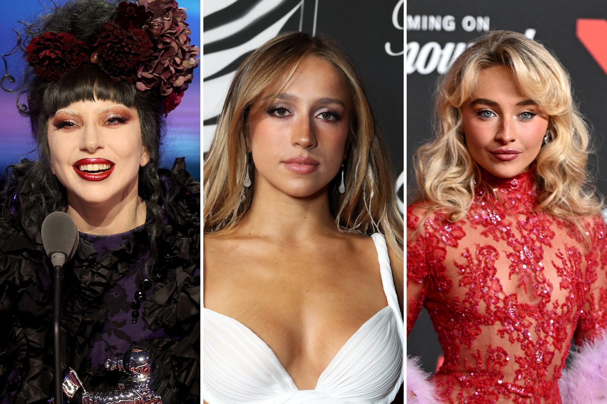 Lady Gaga, Tate McRae et Sabrina Carpenter aux MTV VMAs 2025