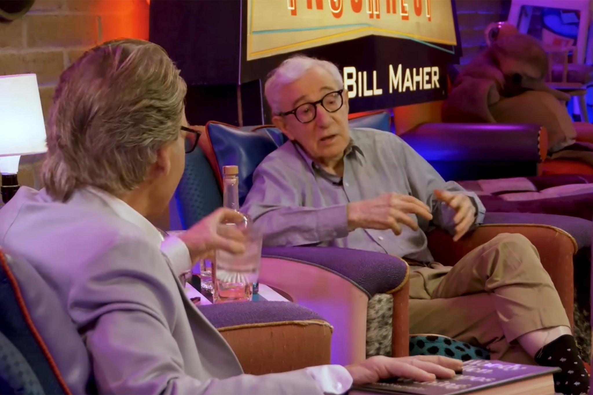 Allen lors de son apparition dans le podcast ‘Club Random’ de Bill Maher la semaine dernière