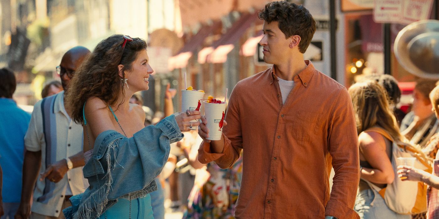 Tom Blyth et Emily Bader dans People We Meet on Vacation, image Michele K. Short/Netflix