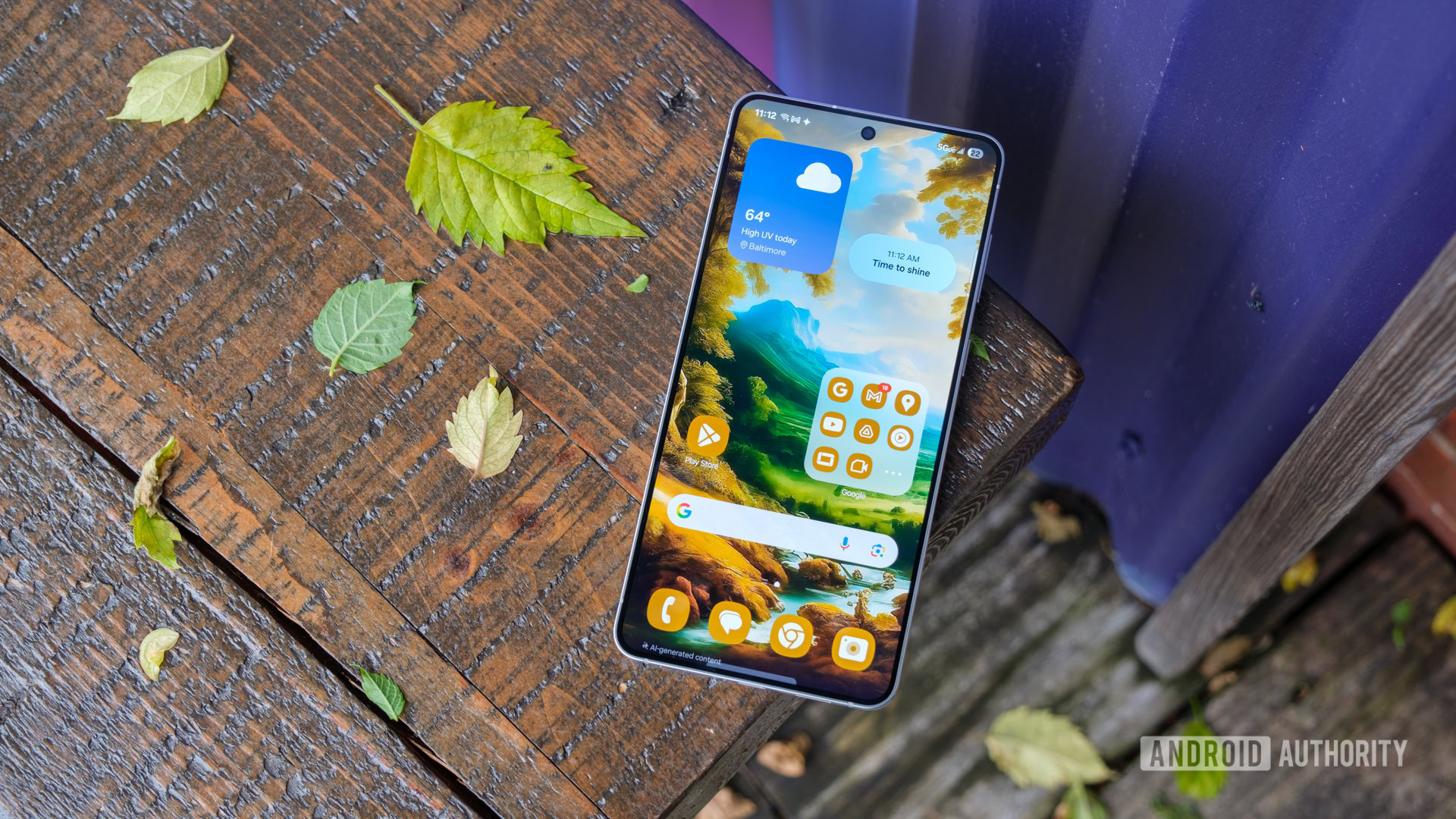 Écran d'accueil du Samsung Galaxy S25 Edge