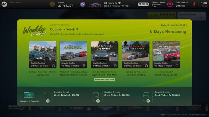 Challenge Gran Turismo 7