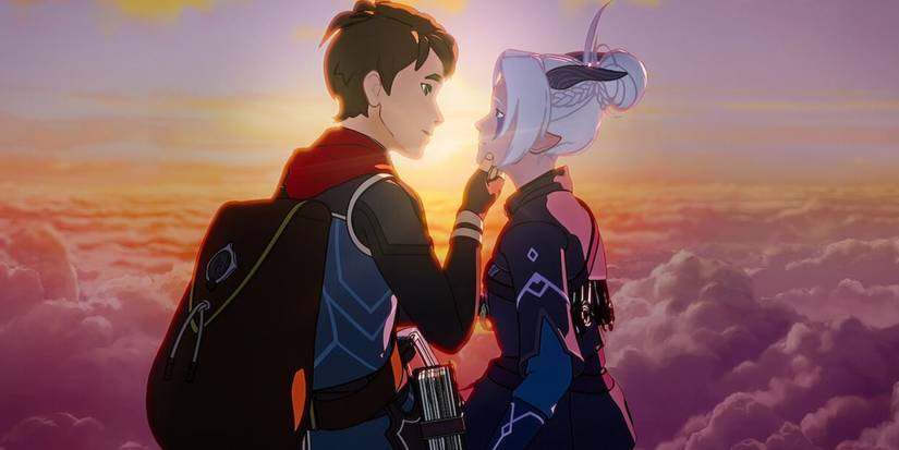 Callum et Rayla dans The Dragon Prince