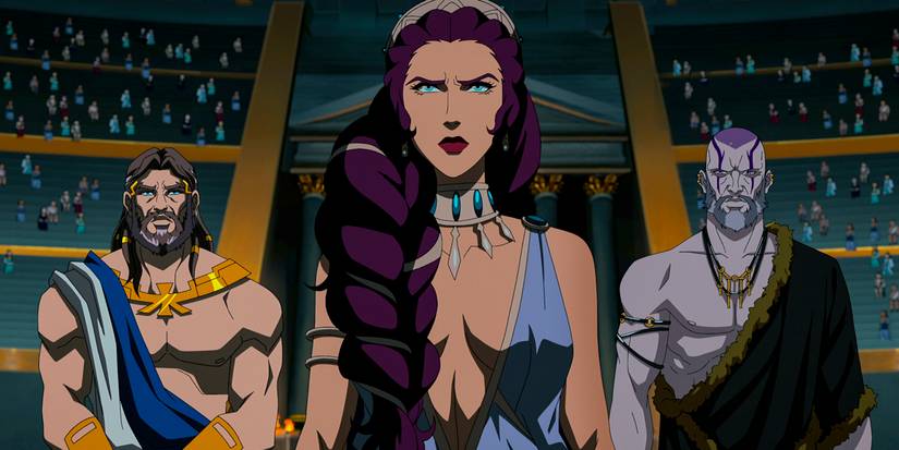 Zeus, Hera et Hadès dans Blood of Zeus