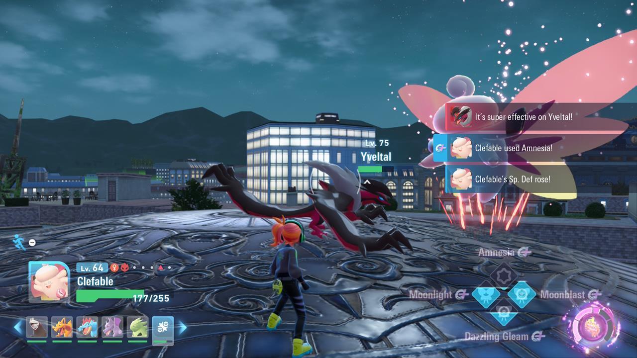 Combat contre Yveltal dans Pokémon Legends : Z-A