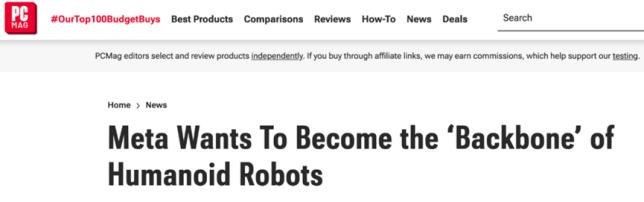 Robot humanoïde de Meta
