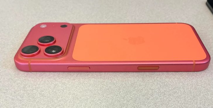 Décoloration de l'iPhone 17 Pro Max orange