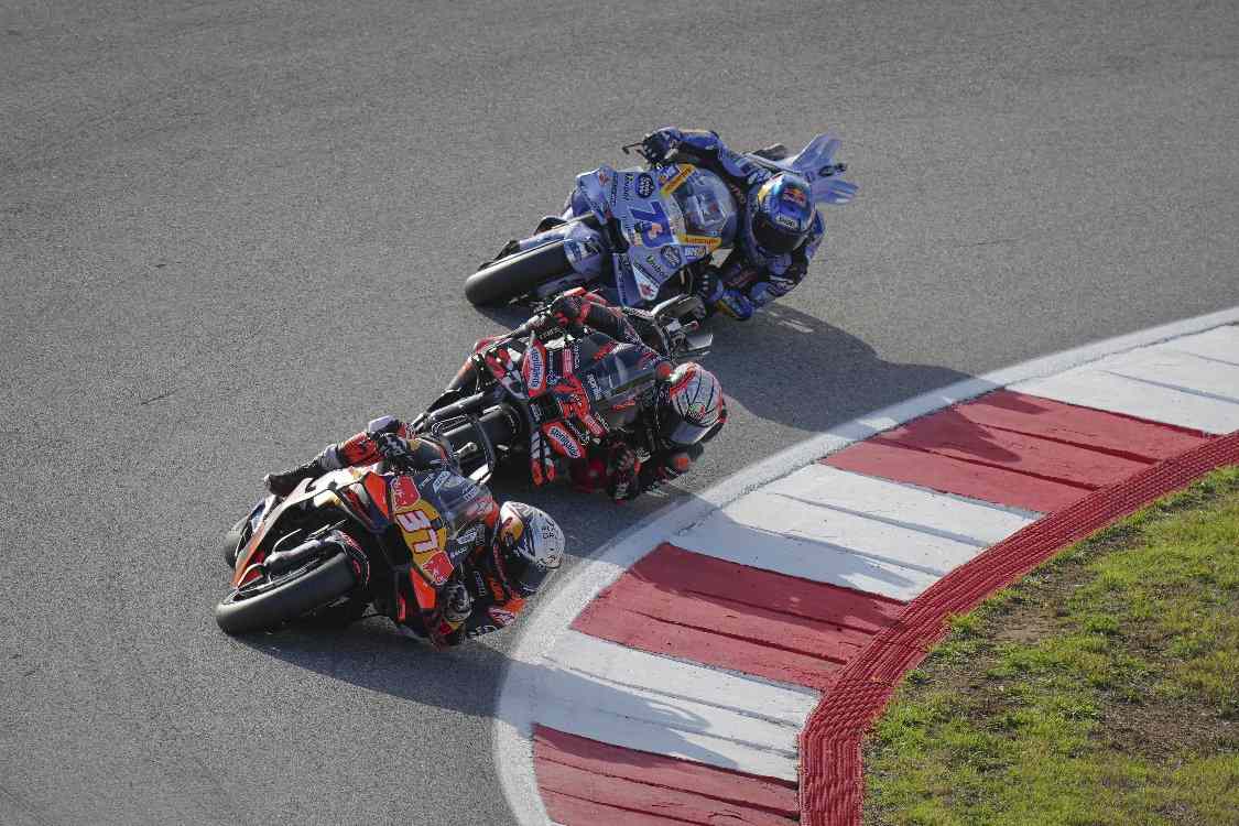 Trio Acosta_Bezzecchi_Marquez au GP de Portimao