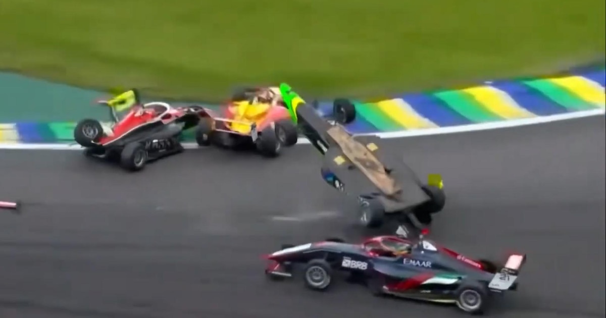 Un week-end de folie en F1 au Brésil : un monoplaza fait une vrille spectaculaire au-dessus de deux autres !
