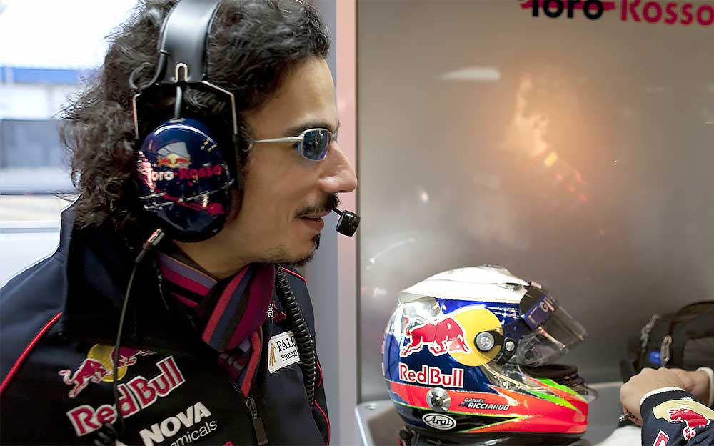 Laurent Mekies à l'époque de Toro Rosso.
