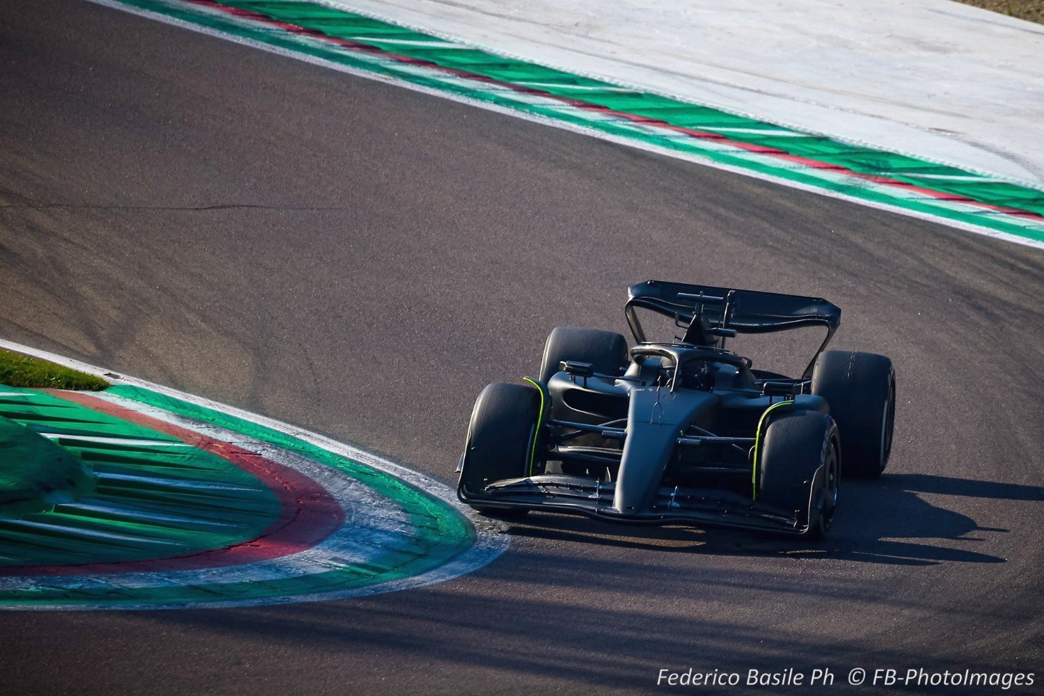 Sergio Pérez lors des essais à Imola