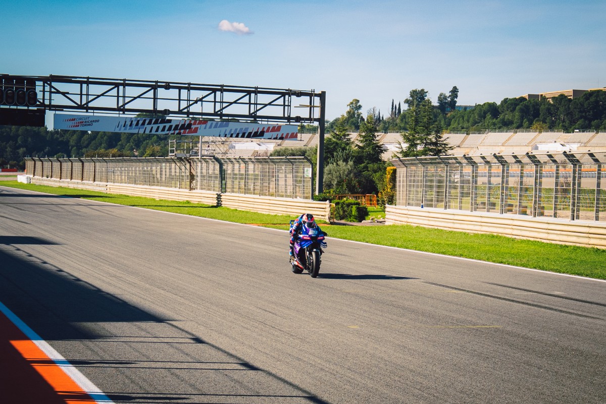 Isan Guevara lors des tests MotoGP