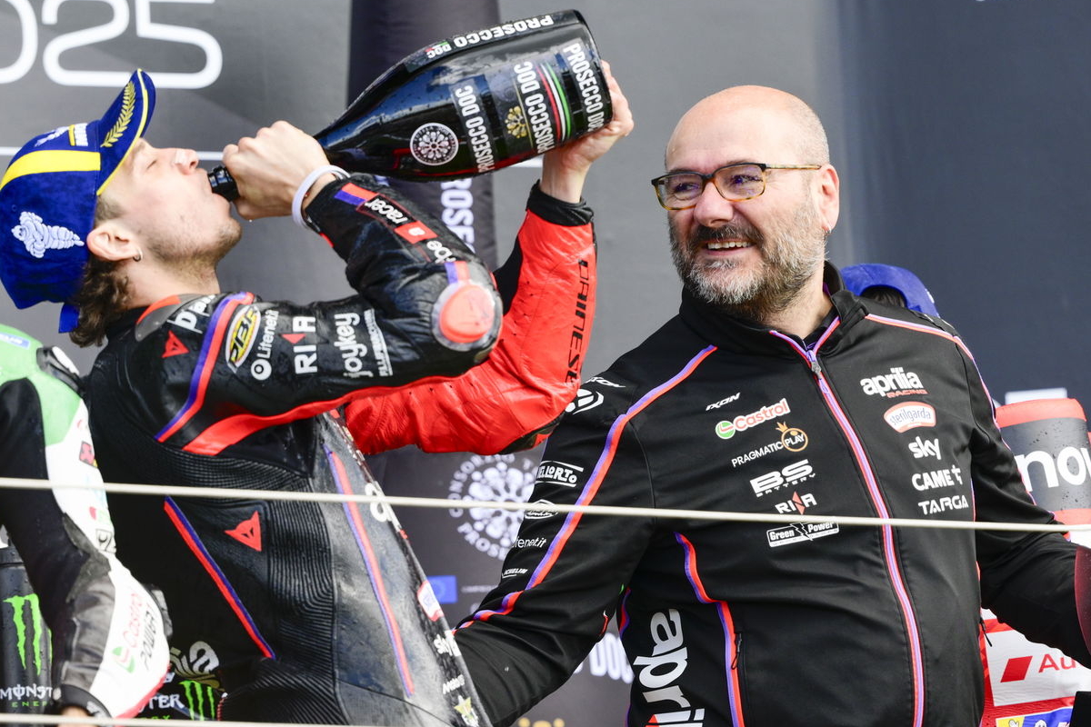 Fabiano Sterlacchini, directeur technique d'Aprilia Racing