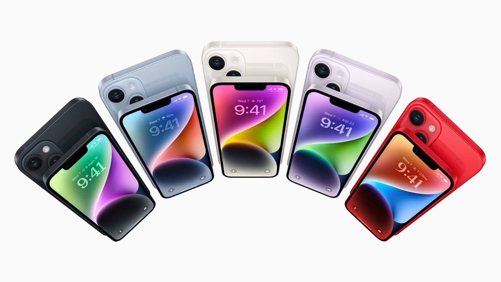 Tous les coloris de l’iPhone 14