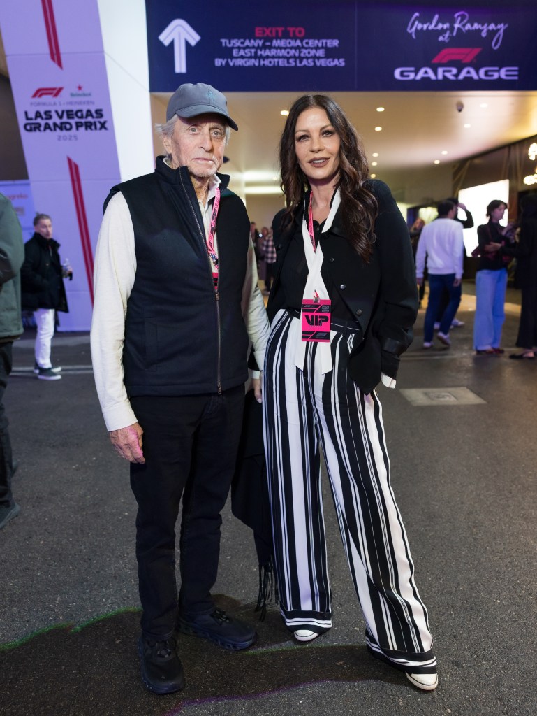 Michael Douglas, Catherine Zeta-Jones, F1 Grand Prix de Las Vegas 2025