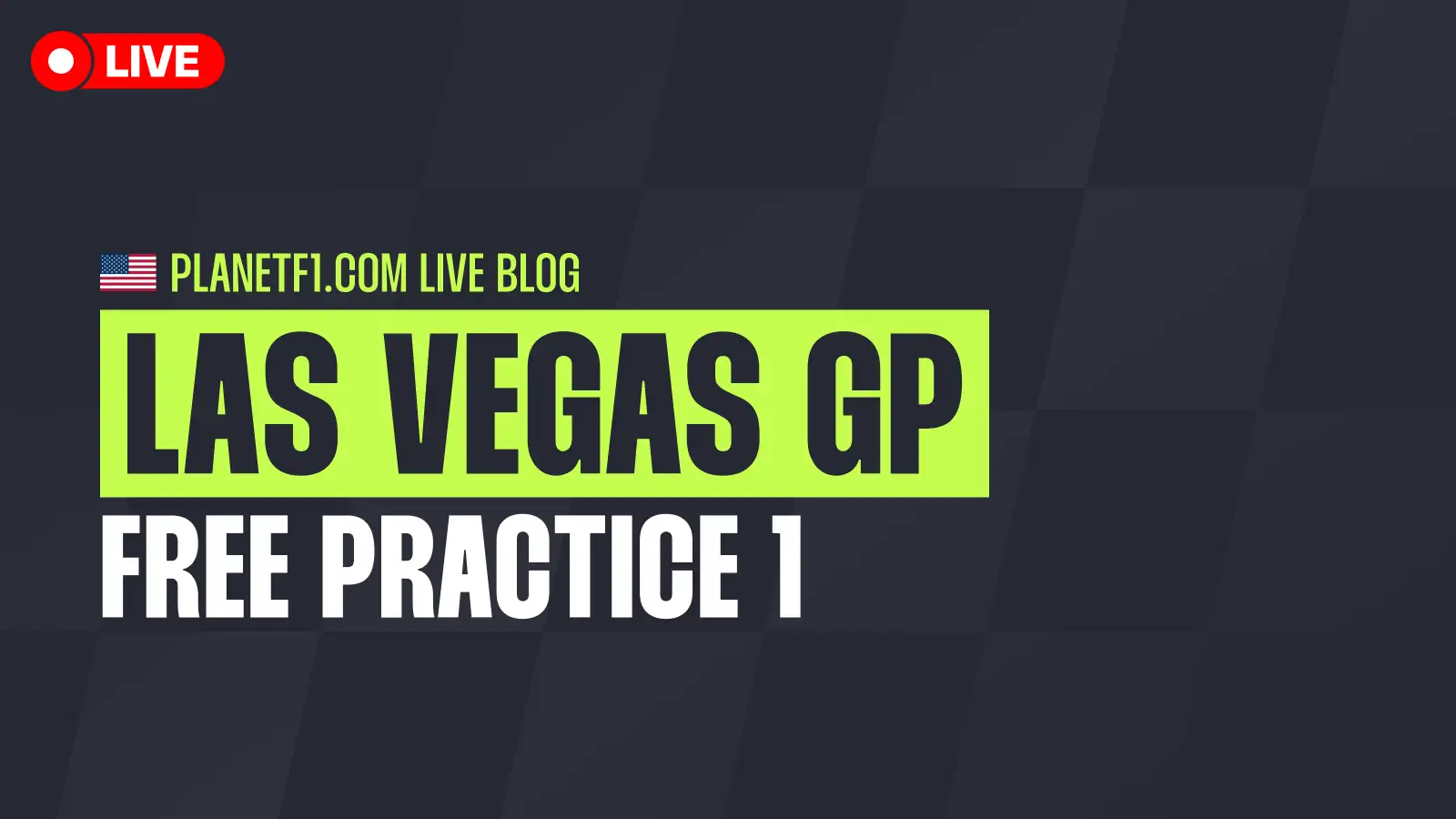 Actus en direct du FP1 au Grand Prix de Las Vegas : suivez l'évolution de la session !