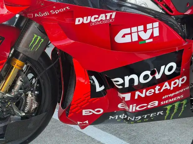 Ducati Desmosedici GP25 lors des essais de Valence
