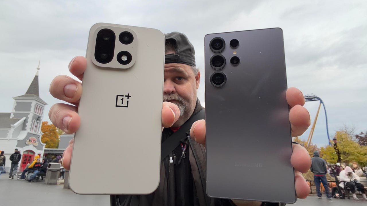 OnePlus 15 et Samsung Galaxy S25 Ultra