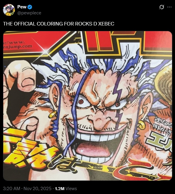 Rocks D. Xebec dans One Piece