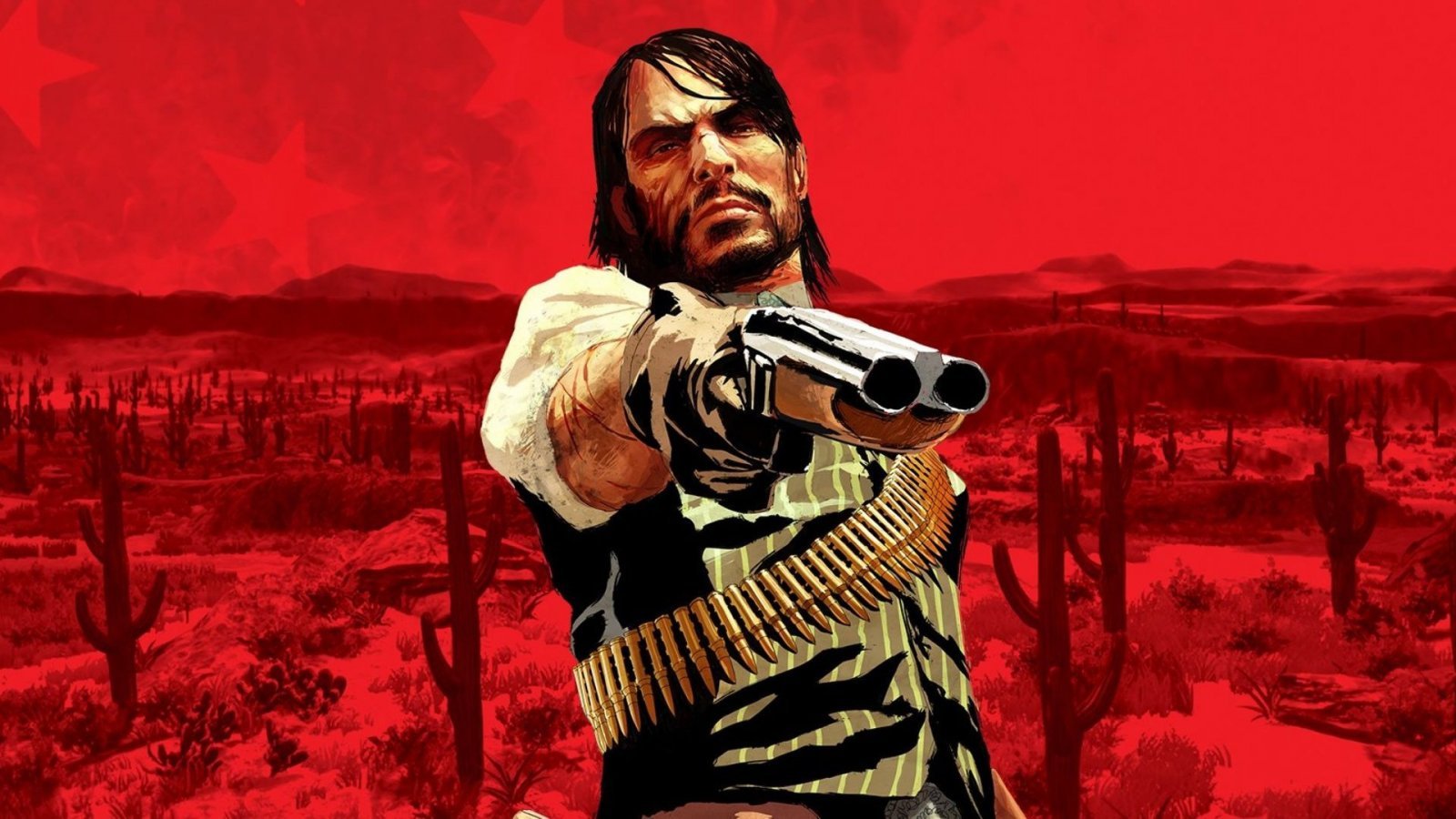 John Marston dans un artwork de Red Dead Redemption