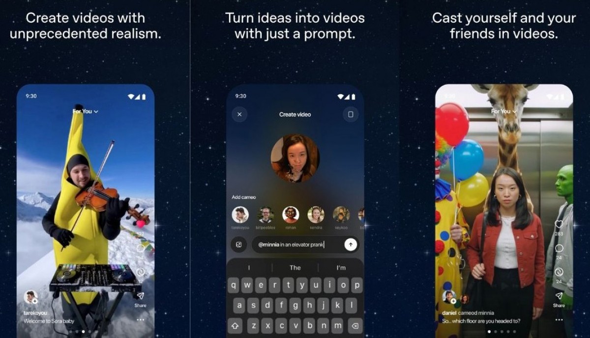 L'application Sora d'OpenAI est désormais disponible sur Android
